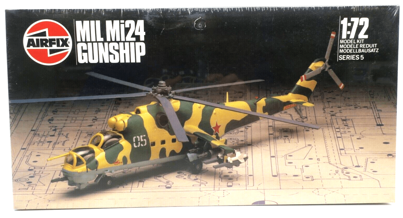 Airfix 1/72 MIL Mi-24 Gunship Model Kit 05017 - WISE GUYS HOBBIES LLC