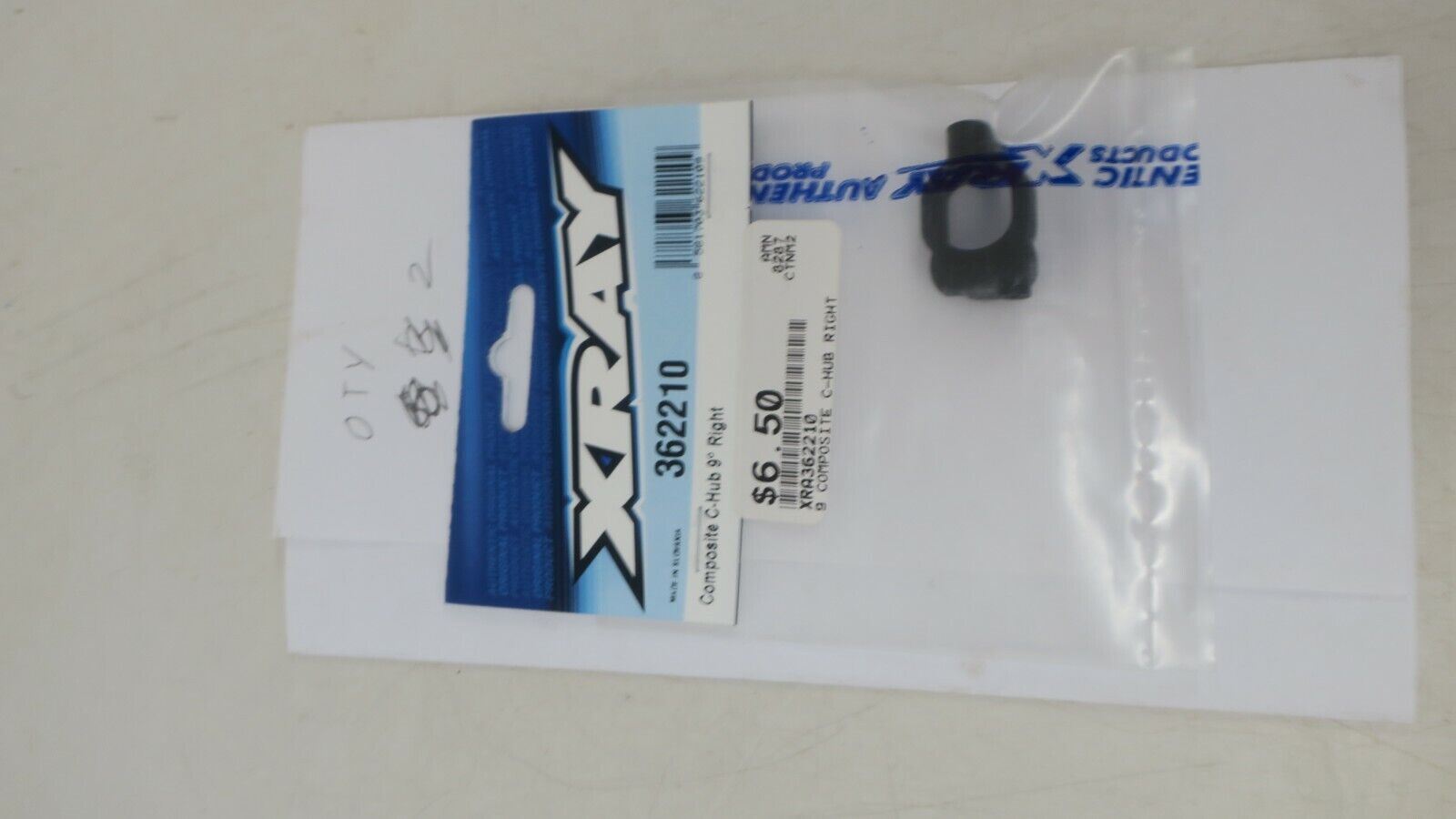 XRAY 362210 COMPOSITE C-HUB 9? DEG. RIGHT - WISE GUYS HOBBIES LLC