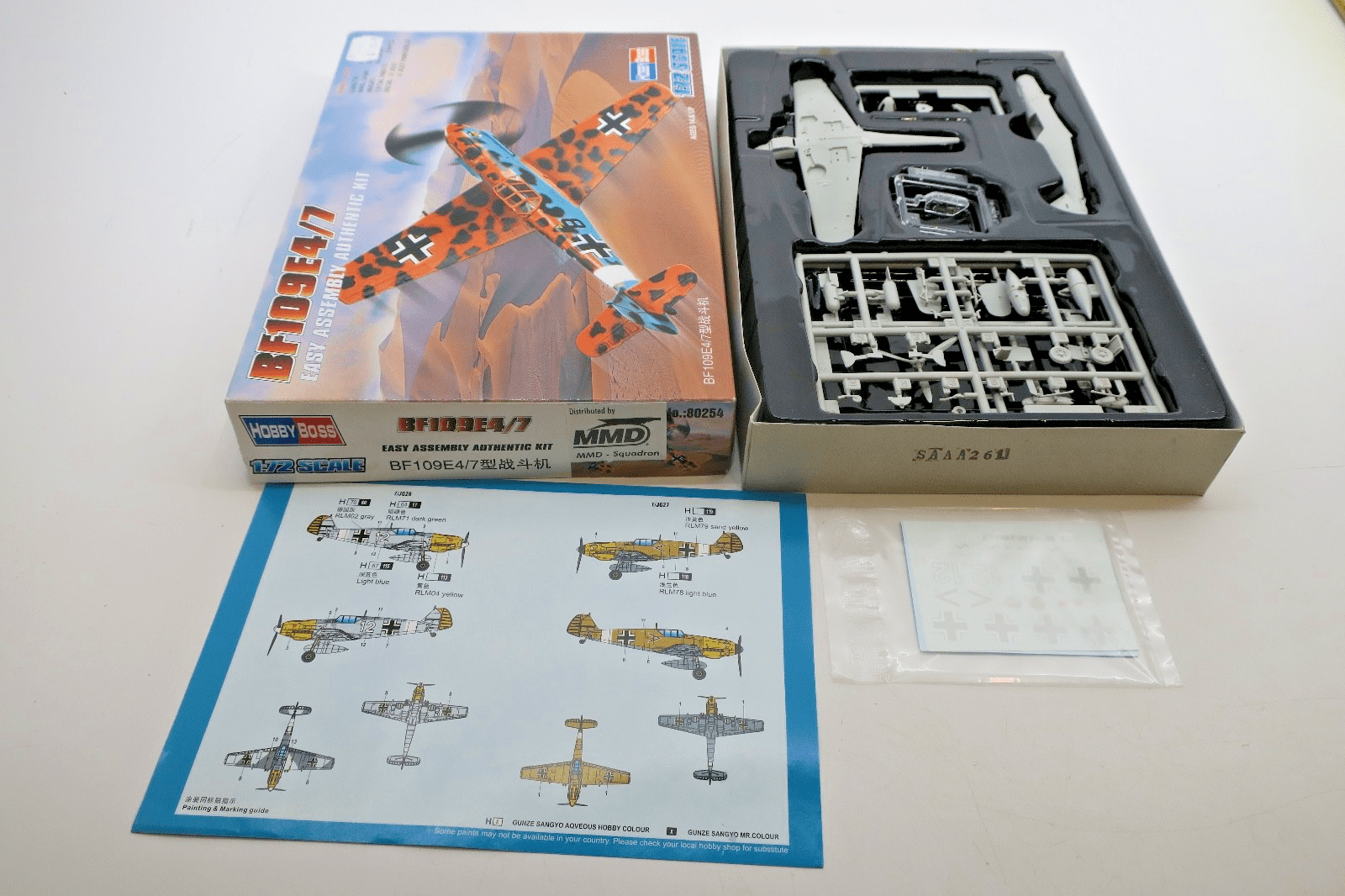 Hobby Boss 1/72 Bf - 109E4/7 Model Kit - WISE GUYS HOBBIES LLC