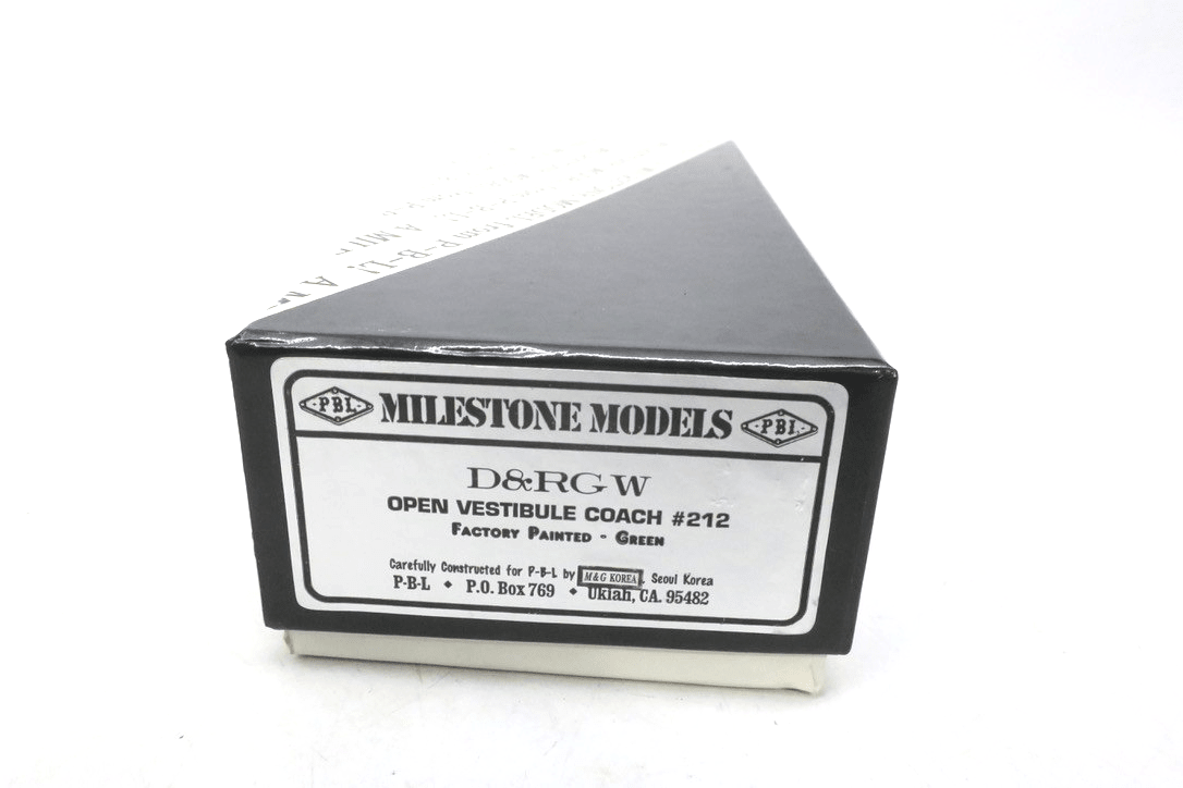 Sn3 MILESTONE MODEL PBL D&RGW COMBINE 212 FACTORY FINISHED W/ INTERIOR - WISE GUYS HOBBIES LLC