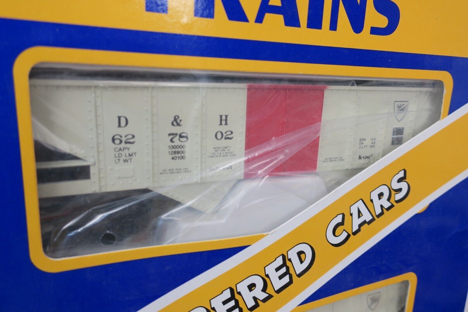 K-Line 0/027 Gauge D & W Hopper 4-Pac with Loads K-6278A - Missing one car - WISE GUYS HOBBIES LLC