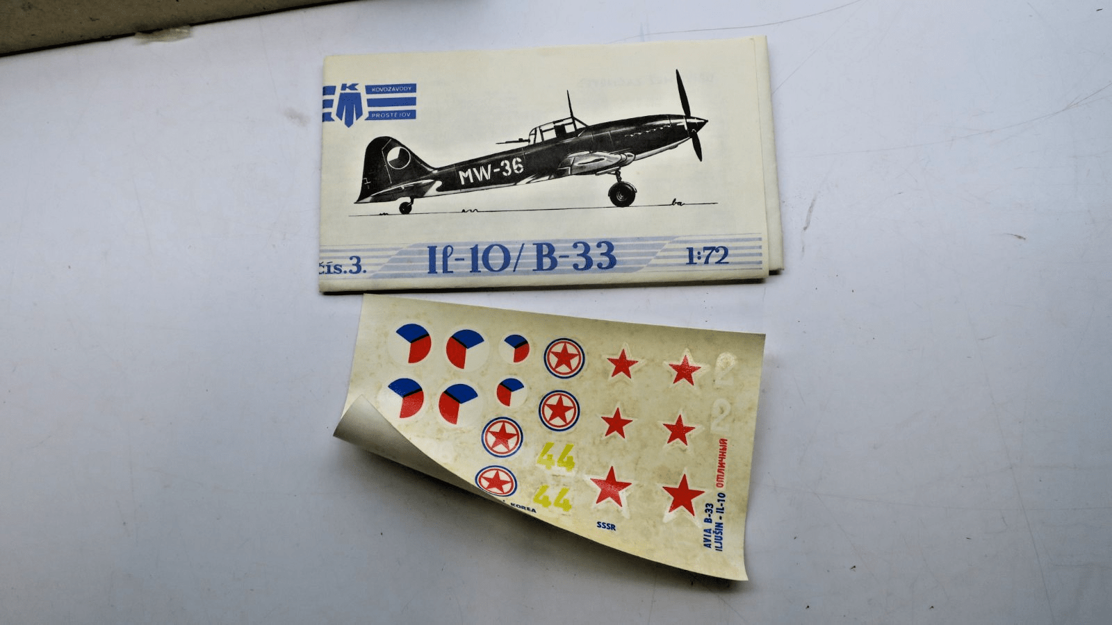 KP 1/72 IL - 10 / Avia B.33 Model Kit 3 - WISE GUYS HOBBIES LLC