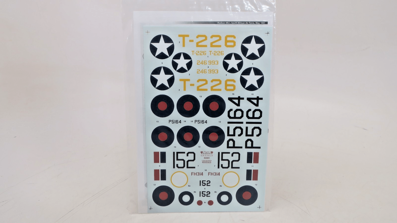 Classic Airframes Decals 1/48 Lockheed Hudson Mk.I/III/A-28A CAFD48002 - WISE GUYS HOBBIES LLC