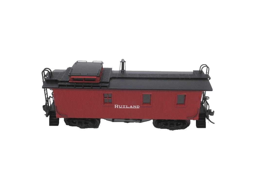 HO Railworks Brass Rutland "Vans" Caboose (Cherry Red) R-456P 25-35 - WISE GUYS HOBBIES LLC