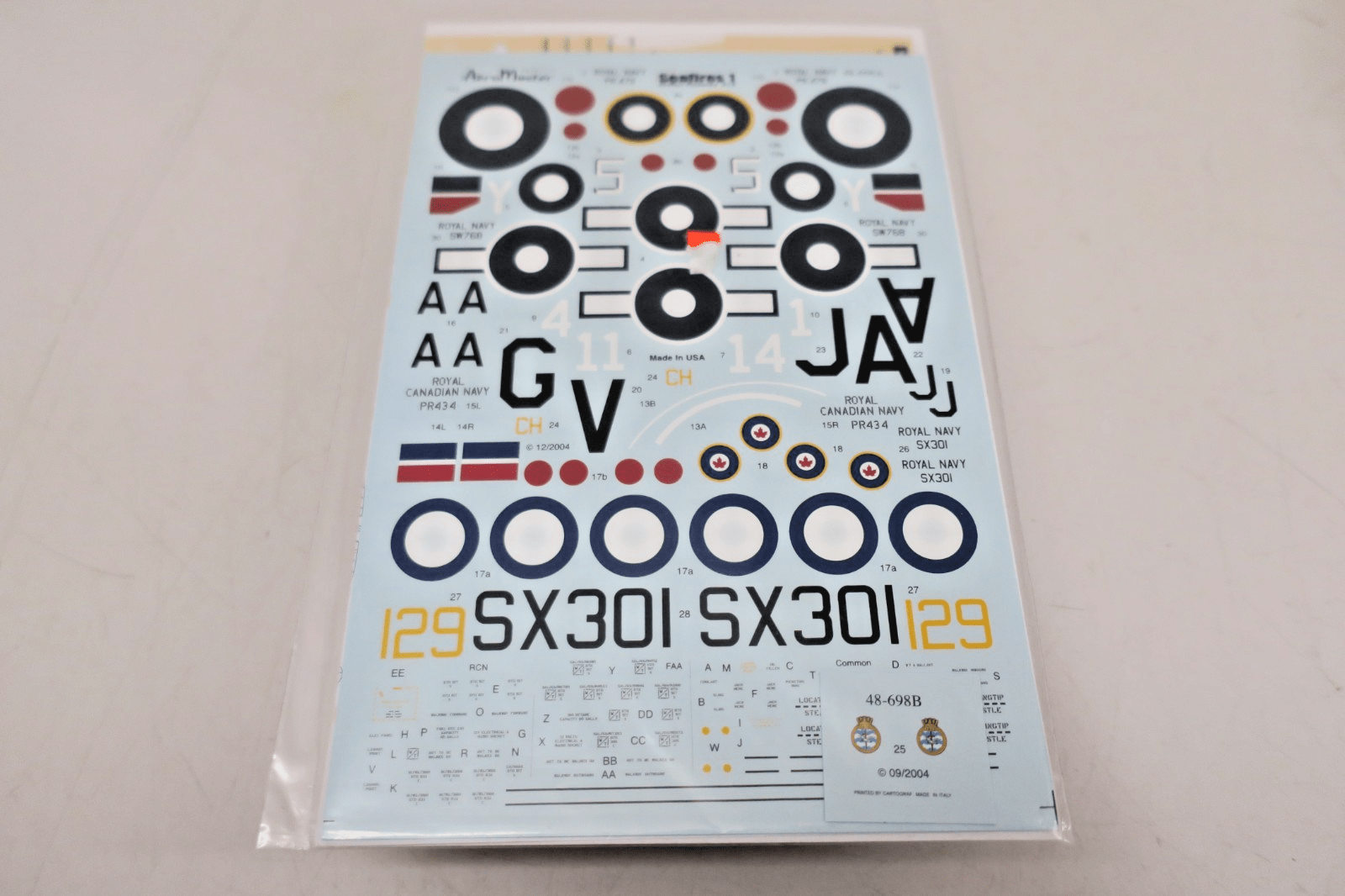 AeroMaster Decals - 48 - 698 - Super Seafires 1, Griffon Powered Pt.II - WISE GUYS HOBBIES LLC