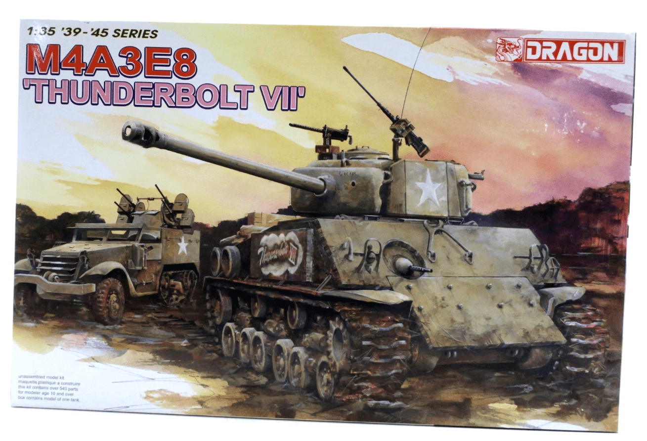 Dragon 1/35 M4A3E8 'Thunderbolt VII' Model Kit 6183 - WISE GUYS HOBBIES LLC