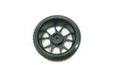 1/10 Scale On-Road Aluminum Black 5Y Spoke Rims W/ Hard Compound Drift Tires
