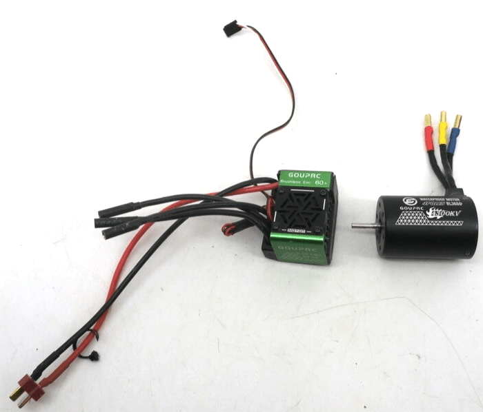 GOUPRC 2S-3S 60A Brushless ESC Electronic Speed Controller 4300KV Motor - WISE GUYS HOBBIES LLC