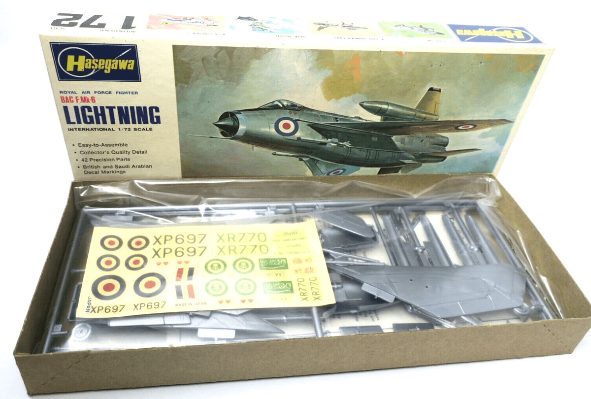 Hasegawa 1/72 BAC F.Mk-6 Lightning JS-019 Model Kit - WISE GUYS HOBBIES LLC