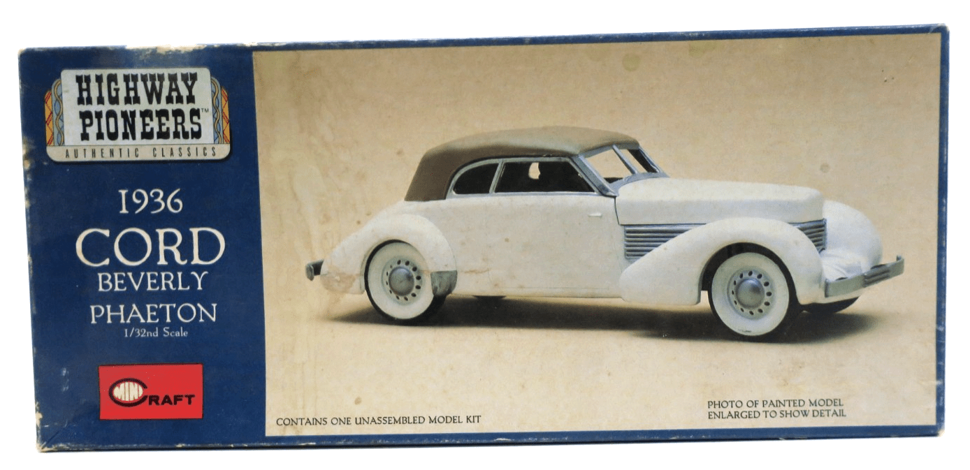 Minicraft 1/32 1936 Cord Beverly Phaeton Plastic Model Kit 1507 - WISE GUYS HOBBIES LLC
