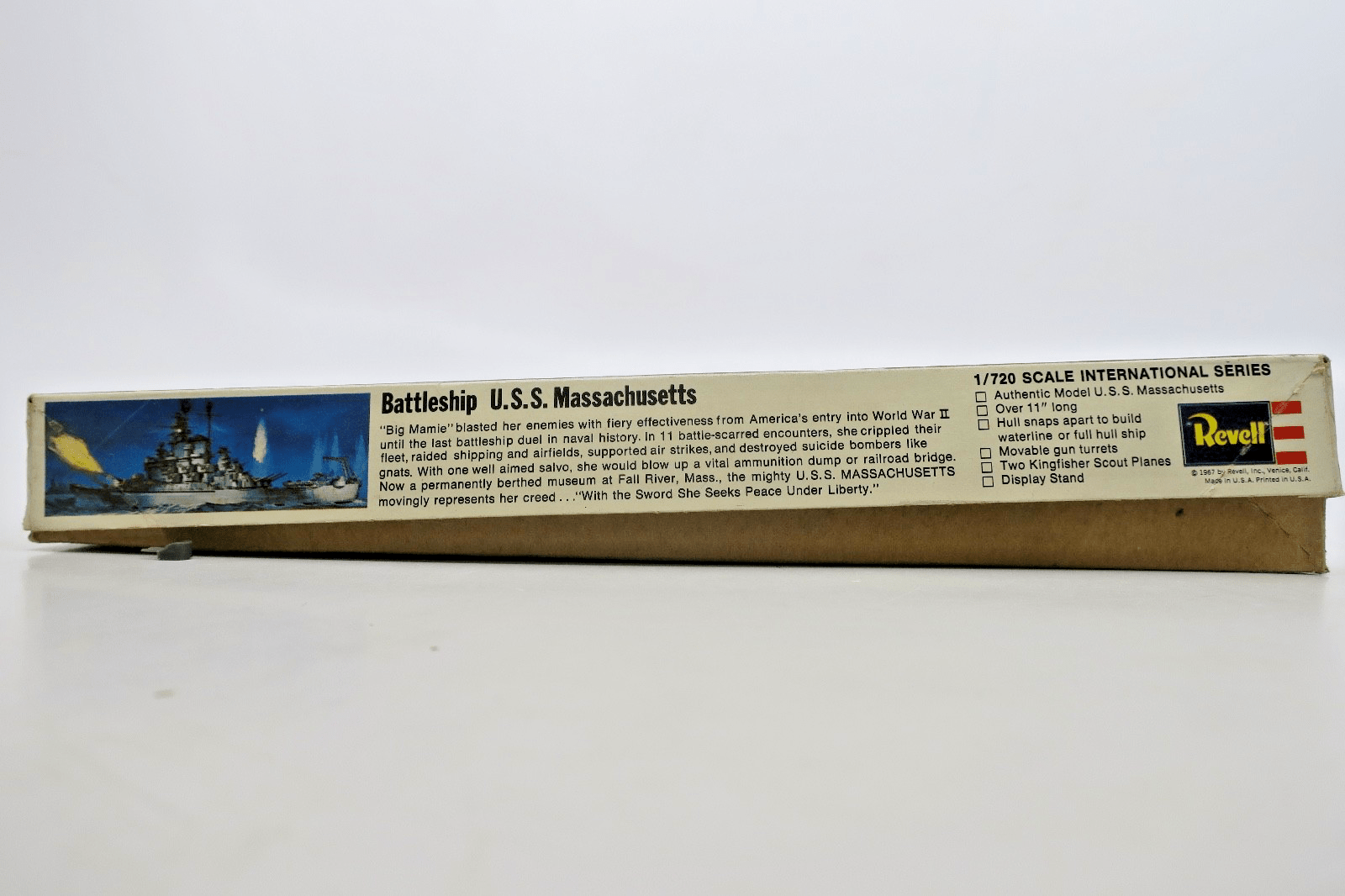 Revell 1/720 Battleship U.S.S. Massachusetts Model Kit H - 485:100 - WISE GUYS HOBBIES LLC