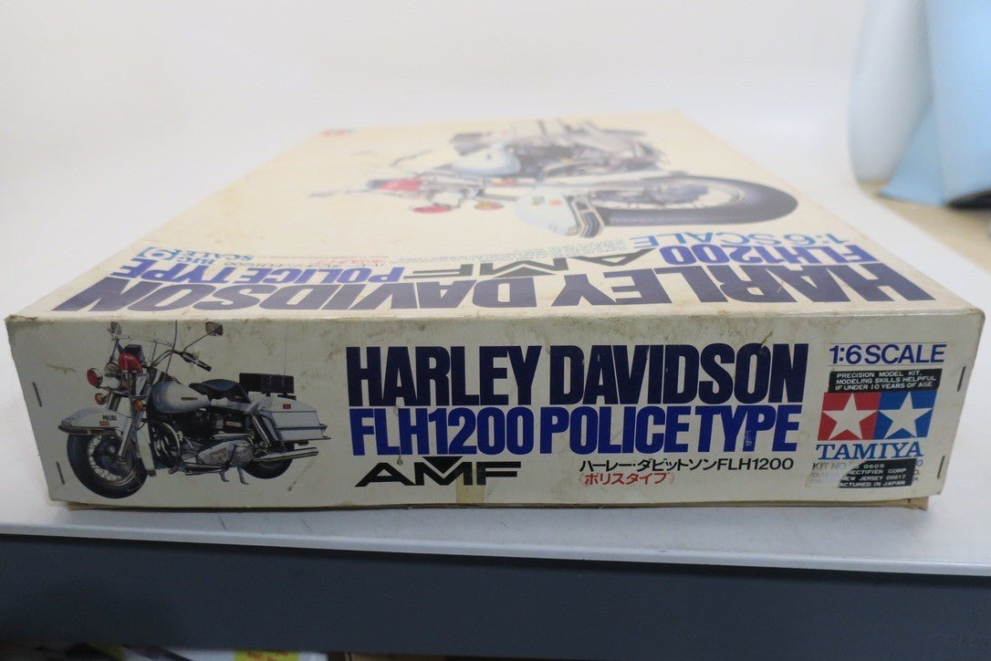 Tamiya 1/6 Scale Harley Davidson FLH1200 Police Type Plastic Model Kit - WISE GUYS HOBBIES LLC