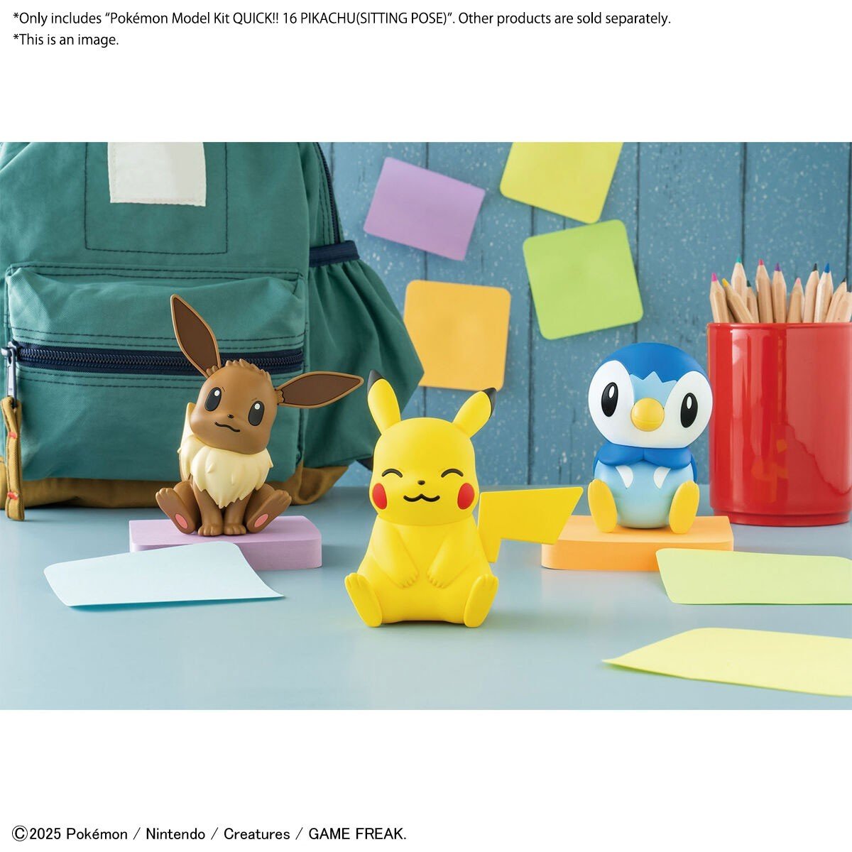 Pokémon Model Kit QUICK!! 16 PIKACHU (SITTING POSE) Model Kit - WISE GUYS HOBBIES LLC
