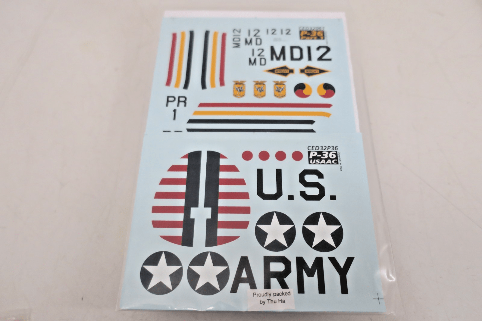 Cutting Edge Limited Edition P - 36 Hawks Part 1 Decals CED32061 - WISE GUYS HOBBIES LLC