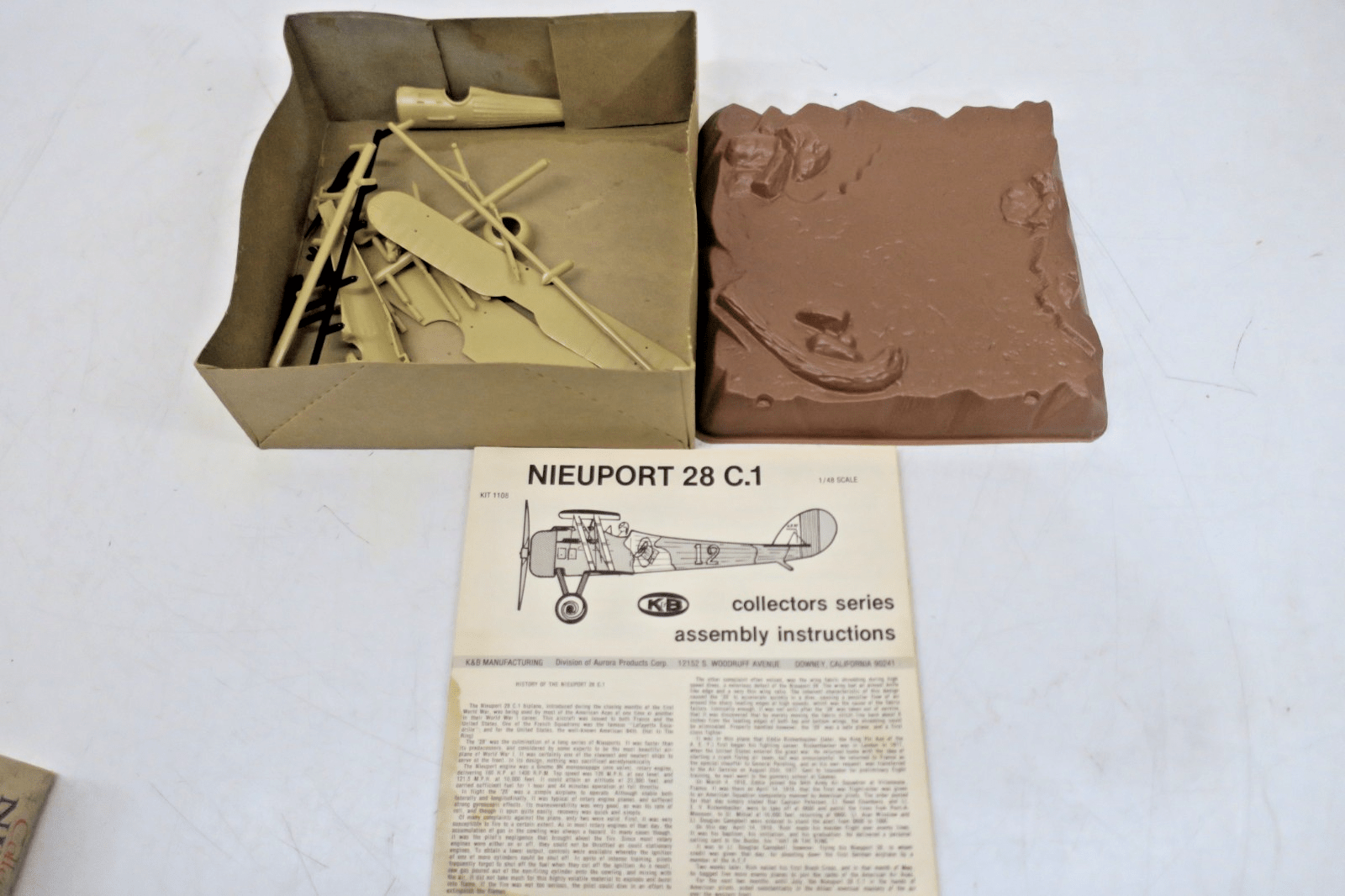 K&B 1/48 Nieuport 28 C.1 Model Kit 1108 - 170 - WISE GUYS HOBBIES LLC