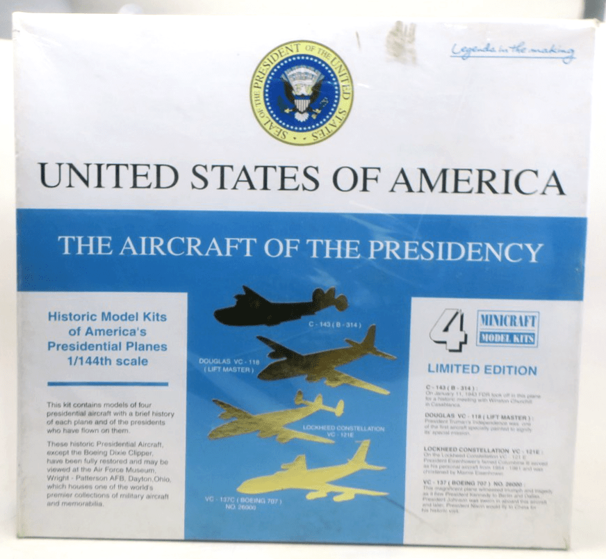 Minicraft 1/144 The Aircraft Of The Presidency Plastic Model Kit 14486 SEALED - WISE GUYS HOBBIES LLC