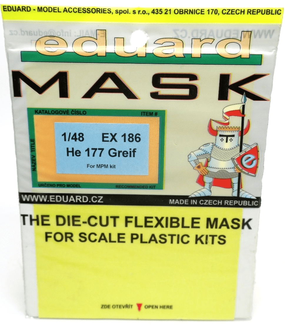 Eduard Mask 1/48 He - 177 Greif EX186 - WISE GUYS HOBBIES LLC