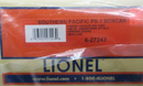 LIONEL SOUTHERN PACIFIC OVERNIGHT PS-1 BOXCAR 6-27243! O SCALE FREIGHT TRAIN 40'