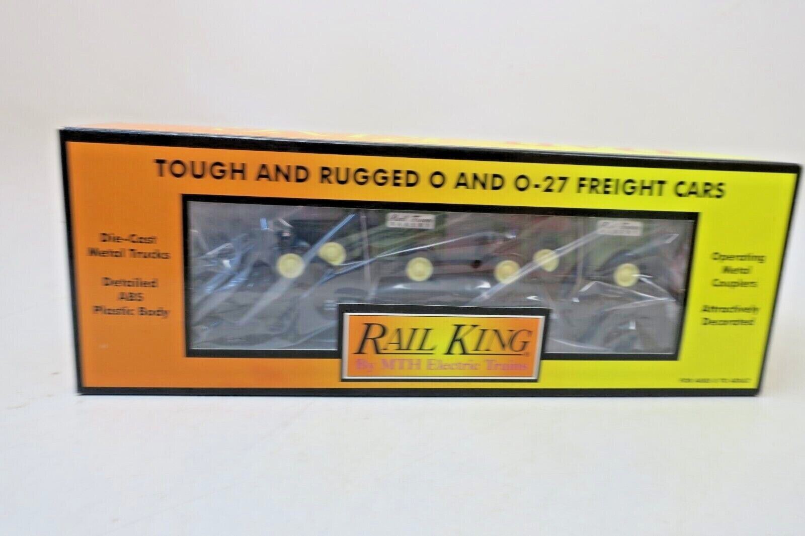 MTH RAIL KING 30-7671 MTH TRANSPORT FLAT CAR W/'30 1/2 TON PANEL VAN NEW 2000 - WISE GUYS HOBBIES LLC