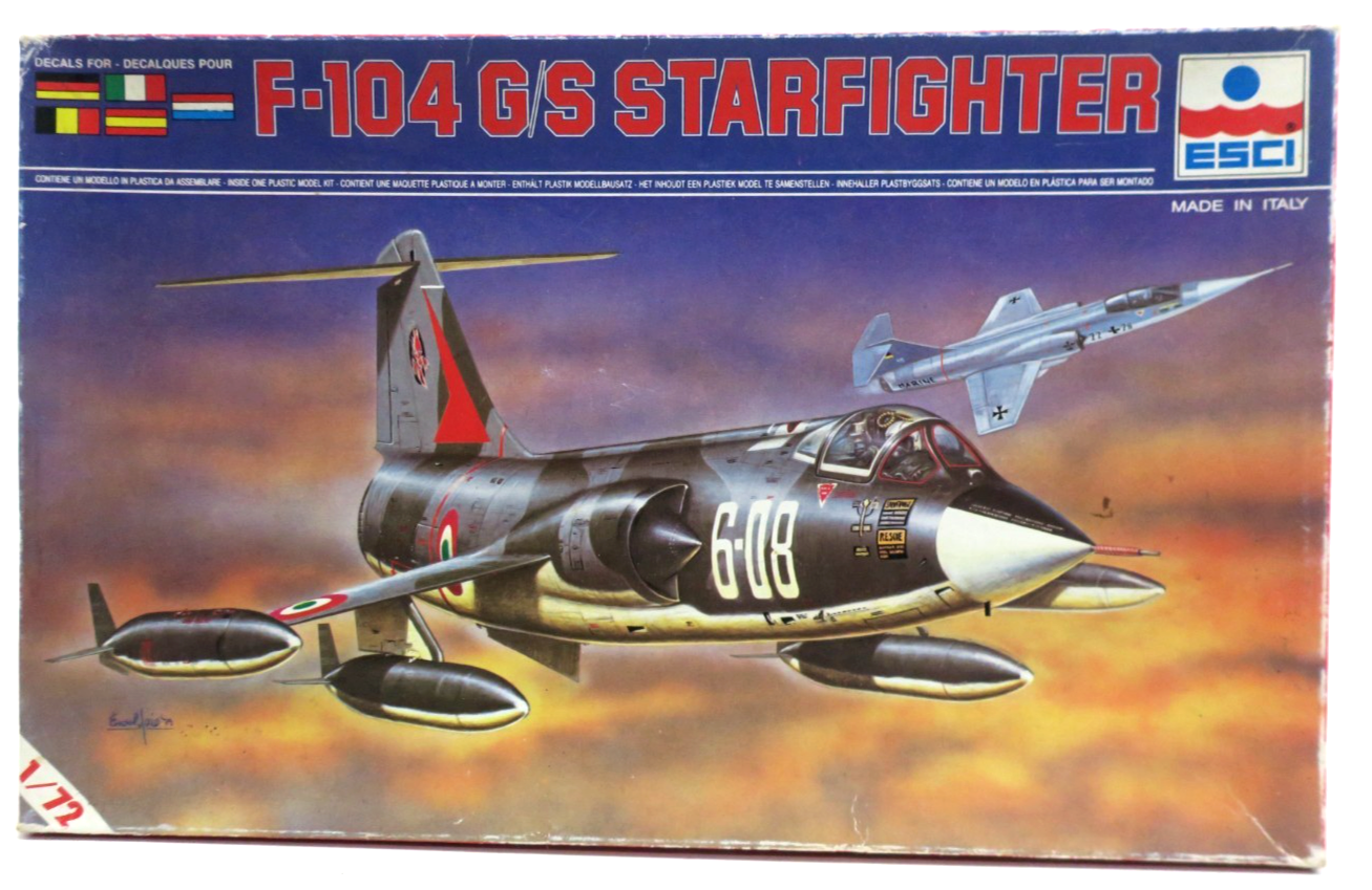 ESCI 1/72 F-104 G/S Starfighter Plastic Model Kit 9007 - WISE GUYS HOBBIES LLC