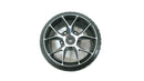1/10 Scale On-Road Aluminum Black 5Y Spoke Rims W/ Hard Compound Drift Tires