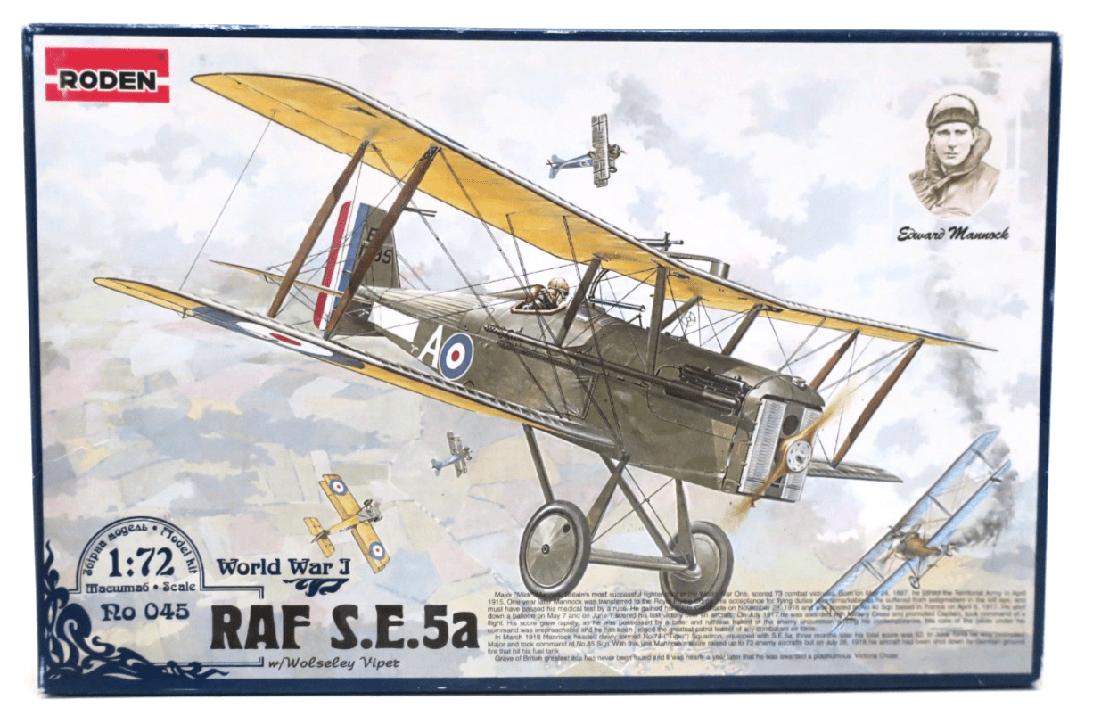 Roden 1/72 RAF S.E. 5a Plastic Model Kit 045 - WISE GUYS HOBBIES LLC