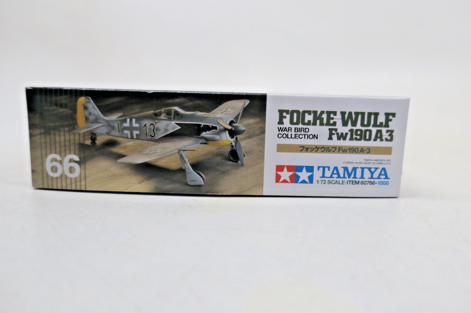 Tamiya 1/72 Focke - Wulf Fw190 A - 3 Model Kit 66 - WISE GUYS HOBBIES LLC