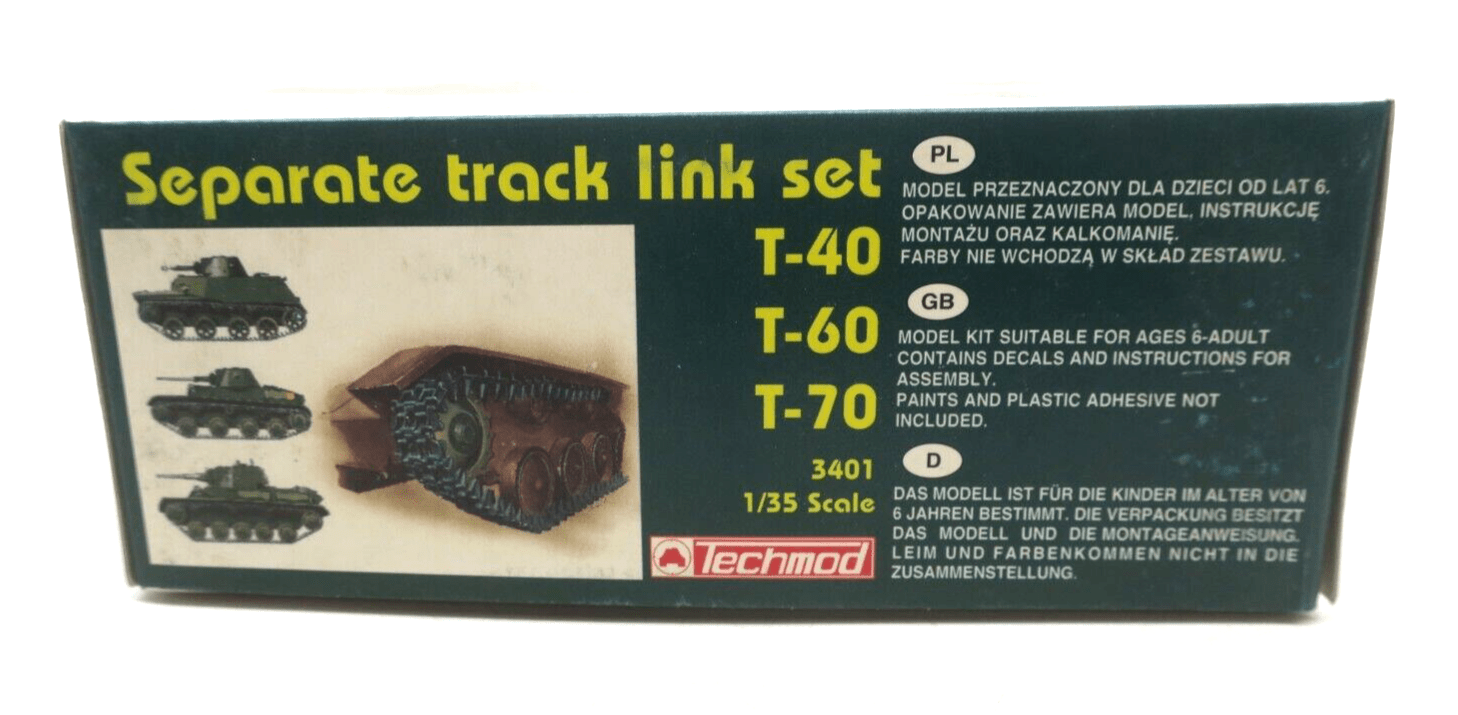 Techmod 1/35th Scale T40, T60, T70 Individual Track Link Set No. 3401 - WISE GUYS HOBBIES LLC