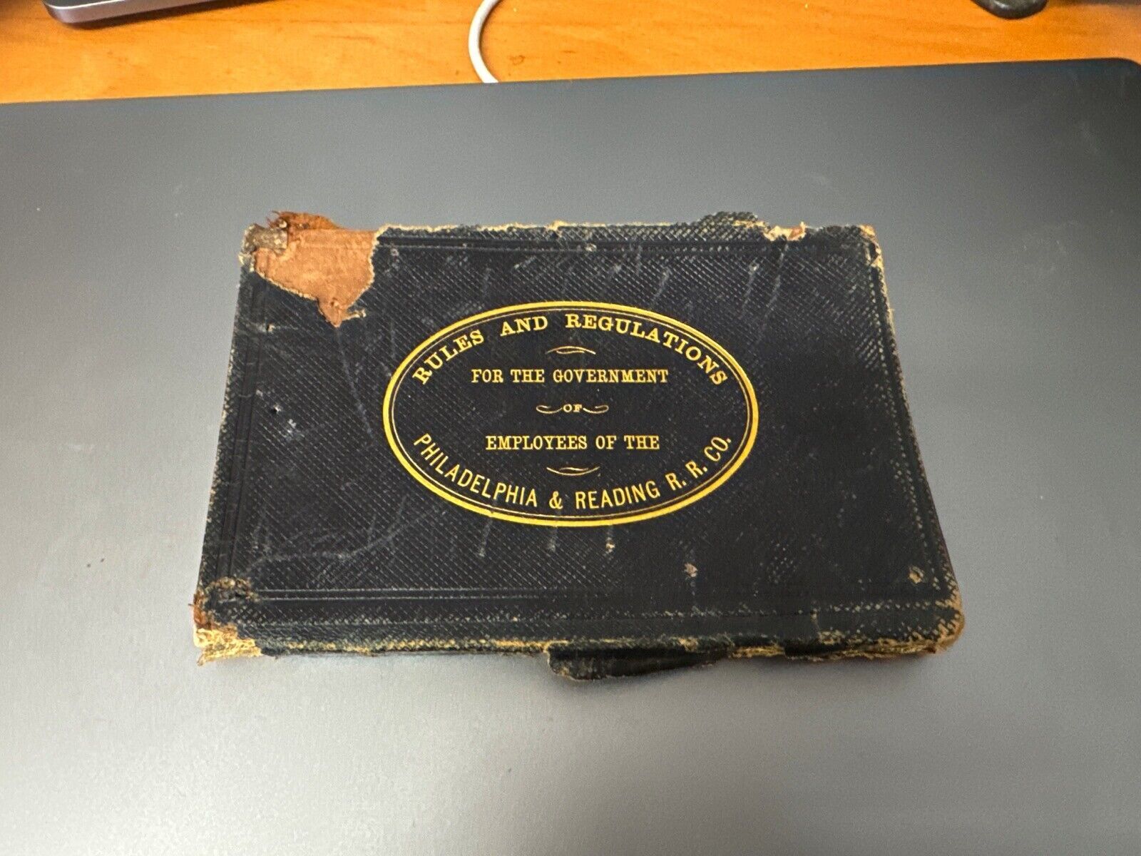 NAMED PHILADELPHIA & READING RAILROAD RULES REGULATION MANUAL DATED 1876 - WISE GUYS HOBBIES LLC