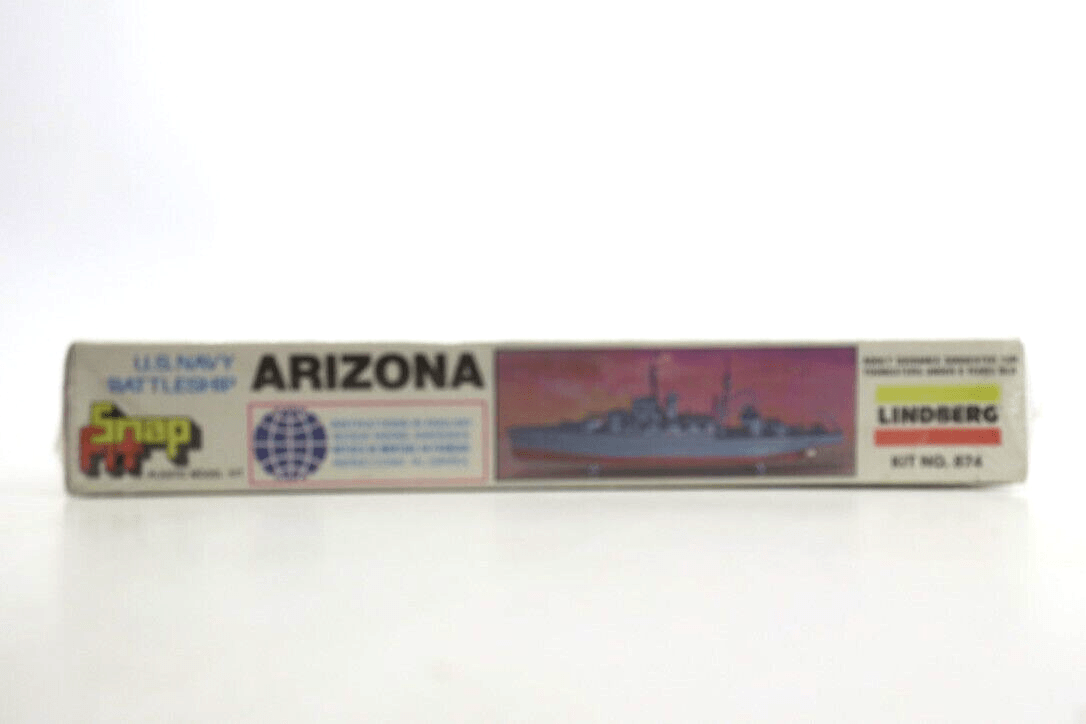 Lindberg U.S. Navy Battleship USS Arizona Lindberg 874 1:800 Model Kit - WISE GUYS HOBBIES LLC