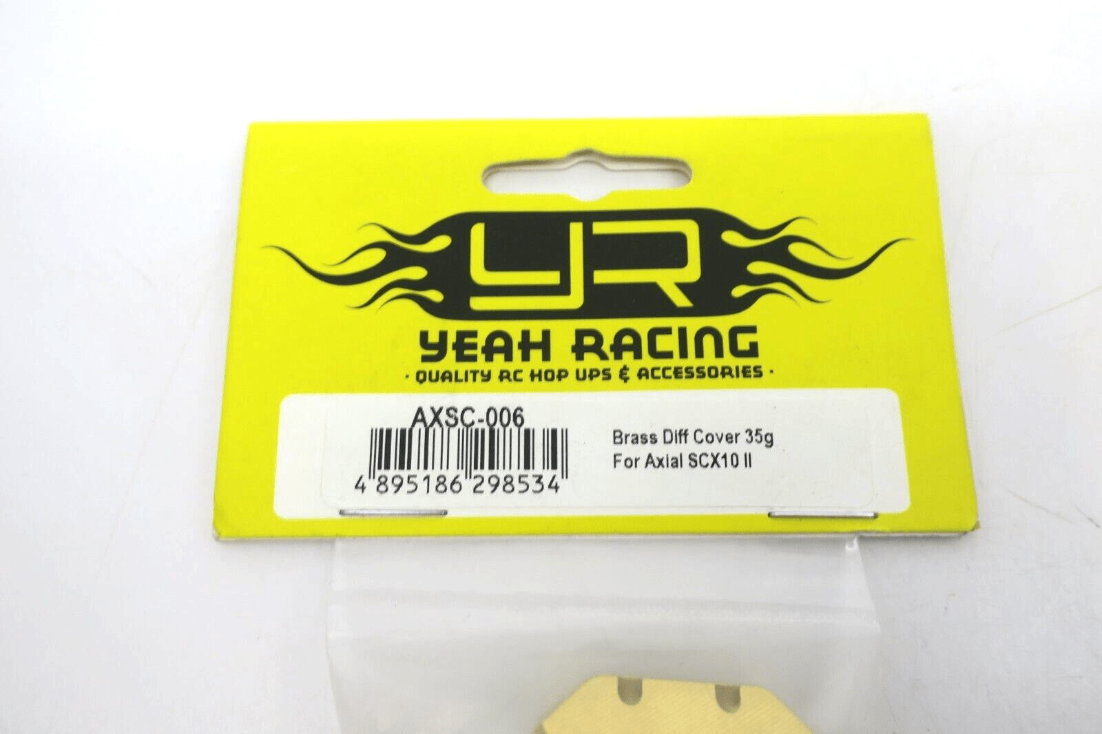 Yeah Racing Brass Diff Cover for Axial SCX10 II 35g AXSC-006 - WISE GUYS HOBBIES LLC
