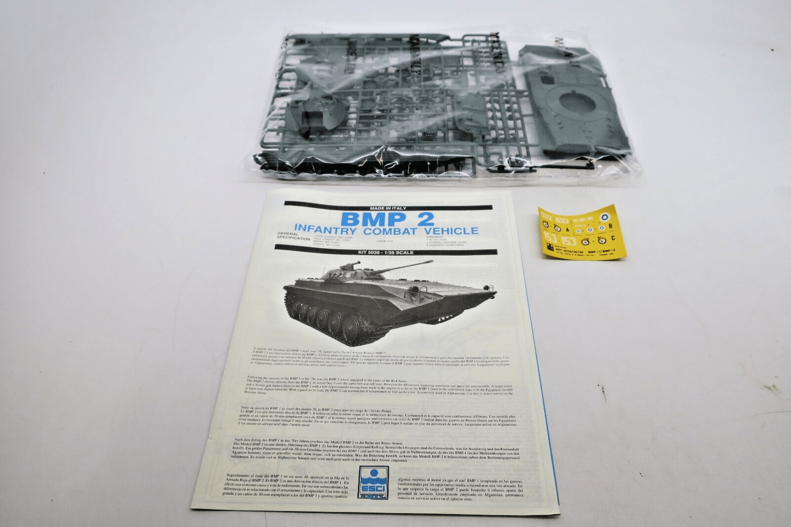 ESCI 1/35 BMP 2 Infantry Combat Vehicle Model Kit - WISE GUYS HOBBIES LLC