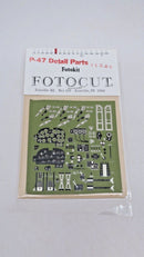 P-47 DETAIL PARTS FOTOKIT FOTOCUT 1/35 SCALE