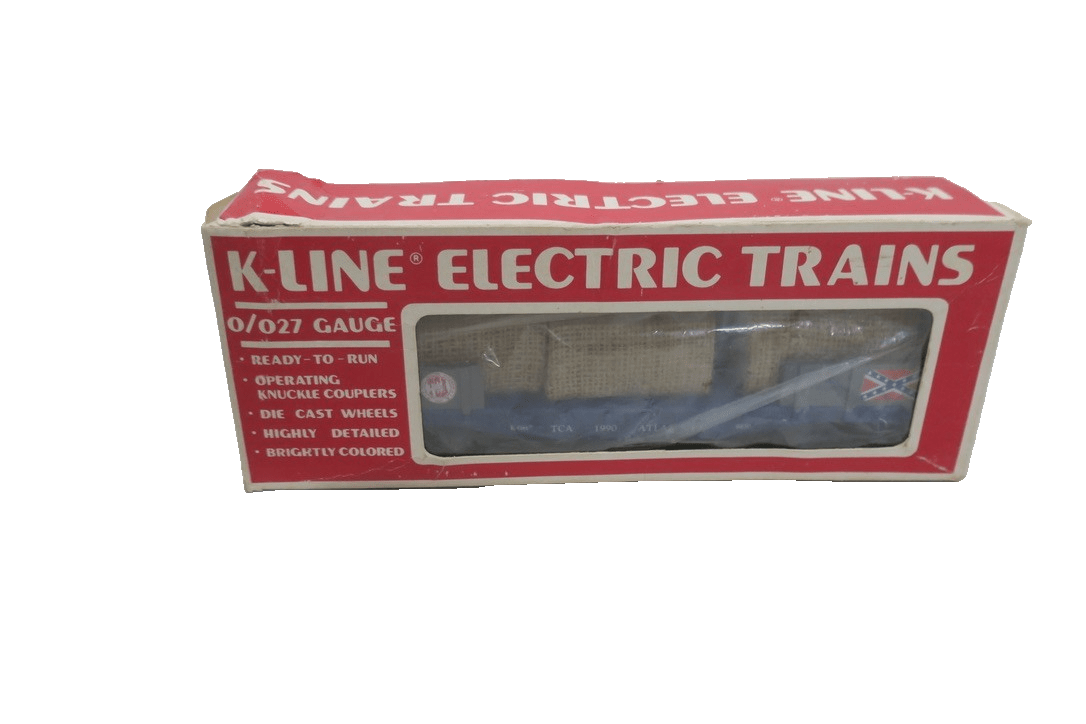 K - LINE K - 6630 TCA ATLANTA DIXIE DIVISION FLAT CAR C8 LN 1990 - WISE GUYS HOBBIES LLC