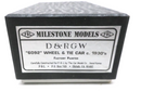 PBL 6092 Milestone Models Sn3 BRASS D&RGW Wheel & Tie Car - Factory Painted RED
