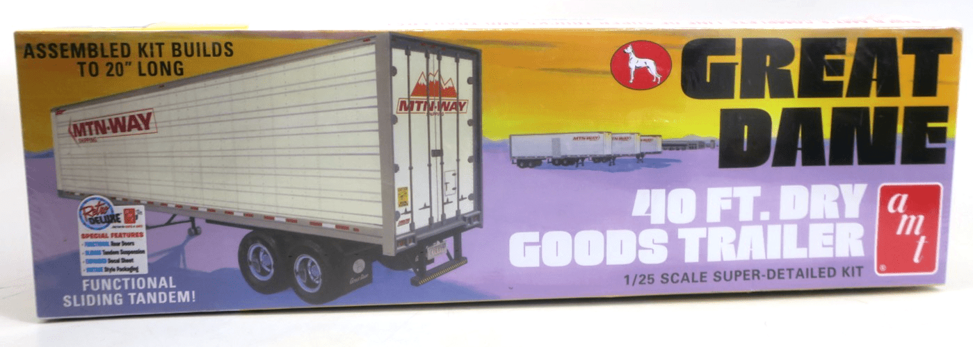 AMT 1/25 Great Dane 40ft. Dry Goods Trailer Model Kit AMT1185 - WISE GUYS HOBBIES LLC