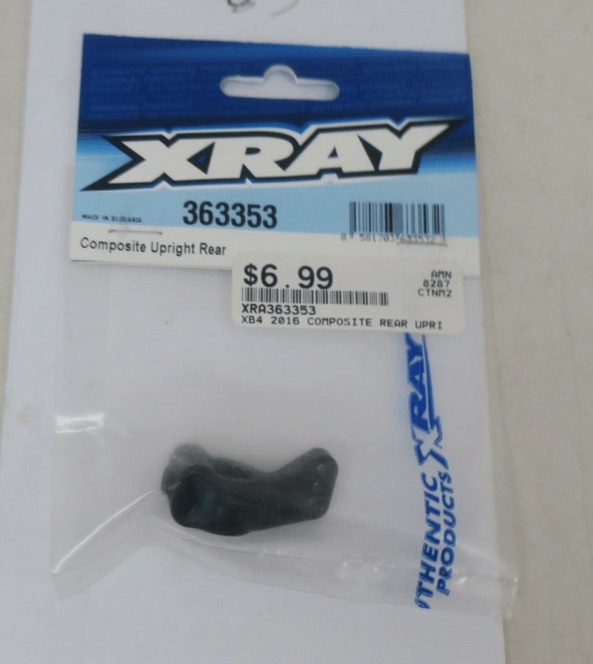 XRAY 363353 COMPOSITE UPRIGHT REAR - WISE GUYS HOBBIES LLC