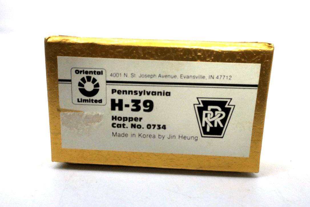 Oriental Brass H-39 Hopper PRR Pennsylvania Railroad - HO Gauge in Box 0734 - WISE GUYS HOBBIES LLC
