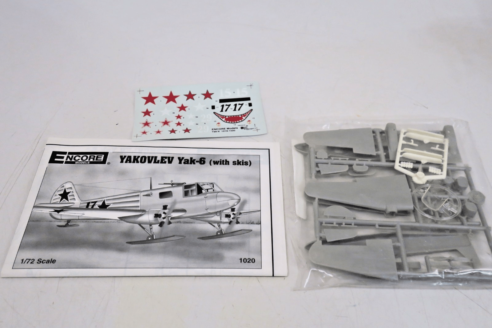Encore Models 1/72 Yakovlev Yak - 6 (With Skis) Model Kit 1020 - WISE GUYS HOBBIES LLC