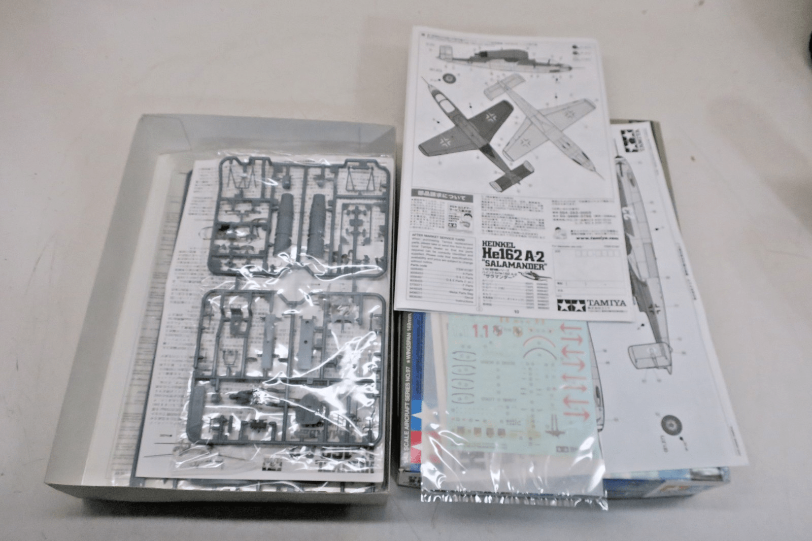 Tamiya 1/48 Heinkel He162 A-2 "Salamander" Plastic Model Kit 97 - WISE GUYS HOBBIES LLC