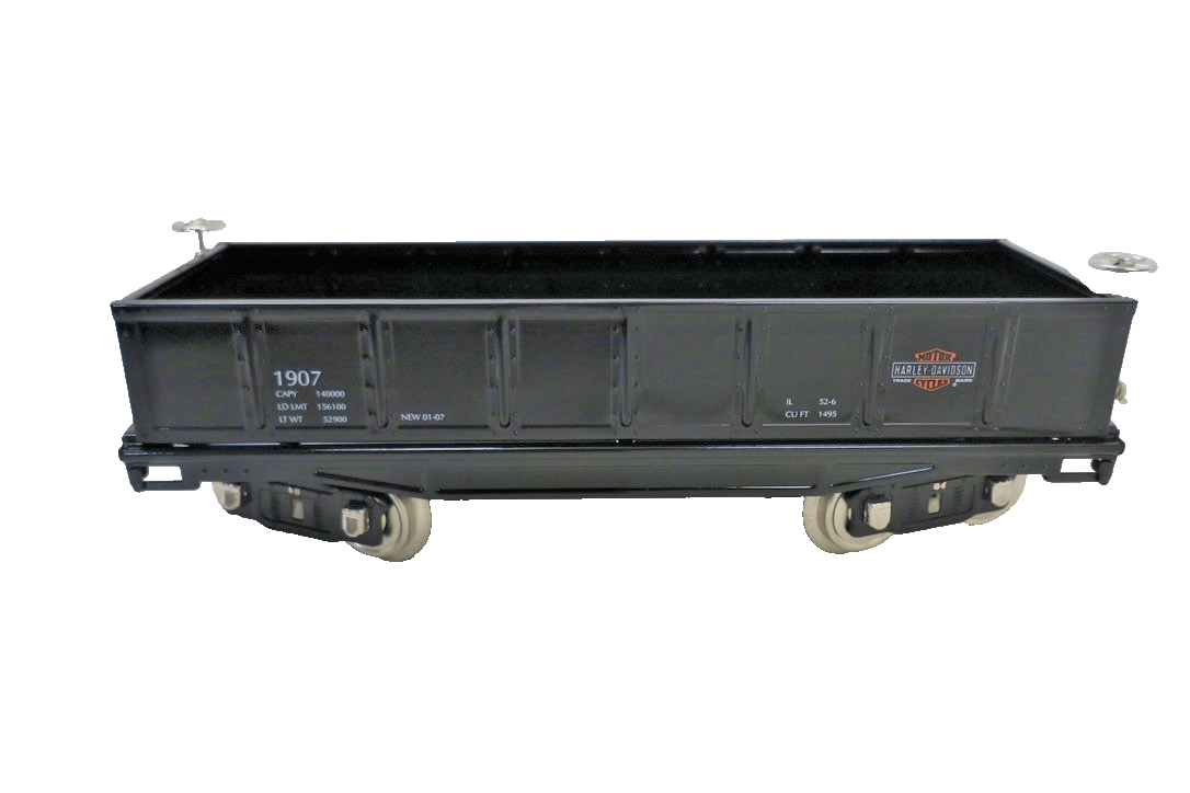 MTH 10-21 Harley-Davidson 200 Series Std. Gauge Gondola Car Production Sample - WISE GUYS HOBBIES LLC