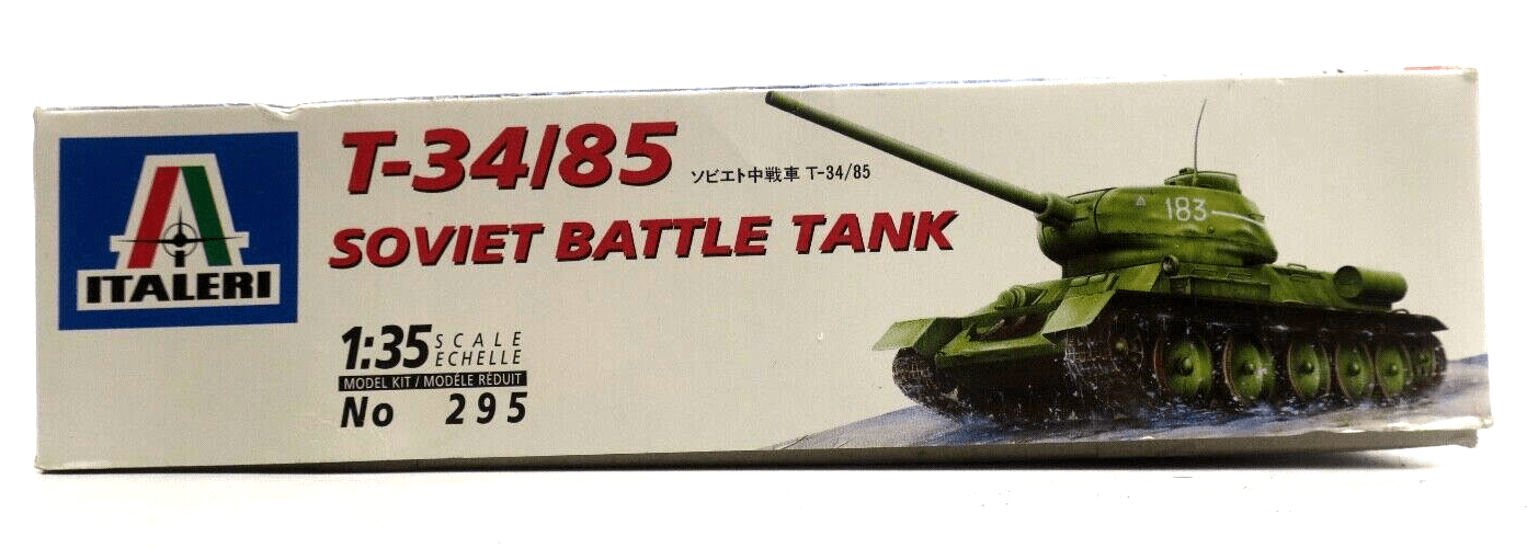 Italeri 1/35 T-34/85 Soviet Battle Tank Model Kit - WISE GUYS HOBBIES LLC