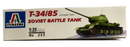 Italeri 1/35 T-34/85 Soviet Battle Tank Model Kit