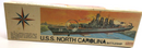 1961 RENWAL (PA) 1:500 BATTLESHIP “U.S.S. NORTH CAROLINA” Kit No. 601