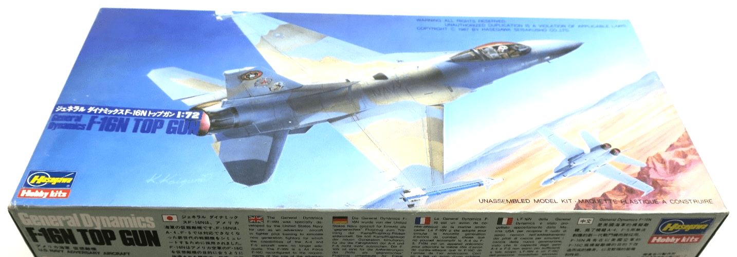 Hasegawa 1/72 F - 16N Top Gun Model Kit 718 - WISE GUYS HOBBIES LLC