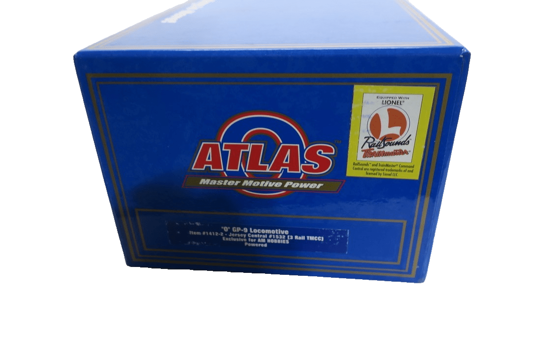 Atlas O scale 1412 - 2 Jersey Central GP - 9 Locomotive 1532 (3 Rail TMCC) - WISE GUYS HOBBIES LLC