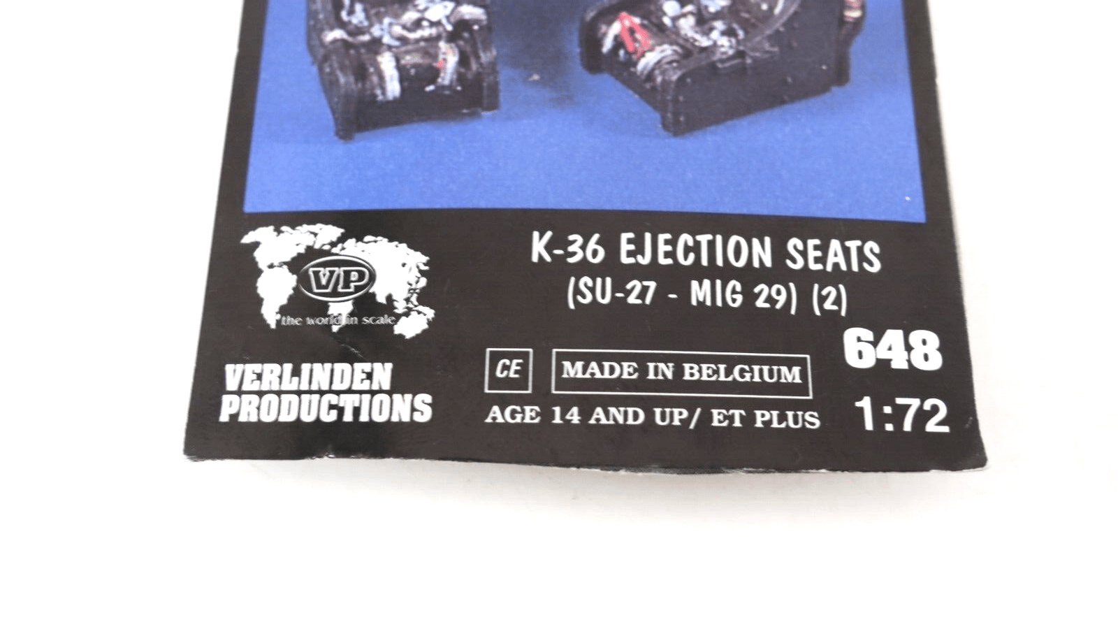 VERLINDEN 1/48 ZVEZDA K-36DM EJECTION SEATS FOR SU-27 / MIG-29 (2 SEATS) 648 - WISE GUYS HOBBIES LLC