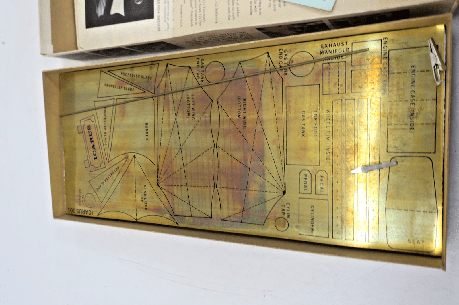 Impressions In Brass Icarus Gleaming Brass Art Object Metal Sculpture Kit 101 - WISE GUYS HOBBIES LLC