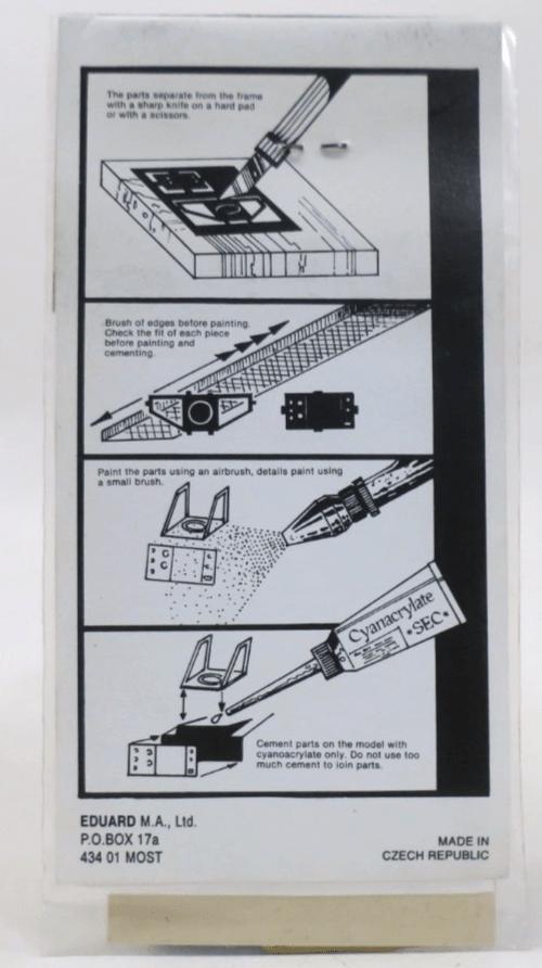 Eduard Photo Etch 1/72 A6 - E Interior Detail Set 72144 - WISE GUYS HOBBIES LLC