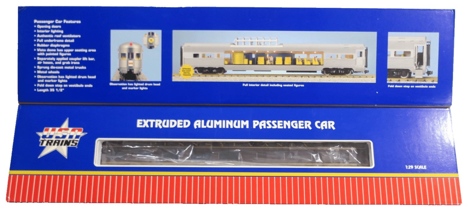 USA Trains R31025 Corrugated Aluminum Passenger Car Pennsy Broadway Ltd Sleeper - WISE GUYS HOBBIES LLC